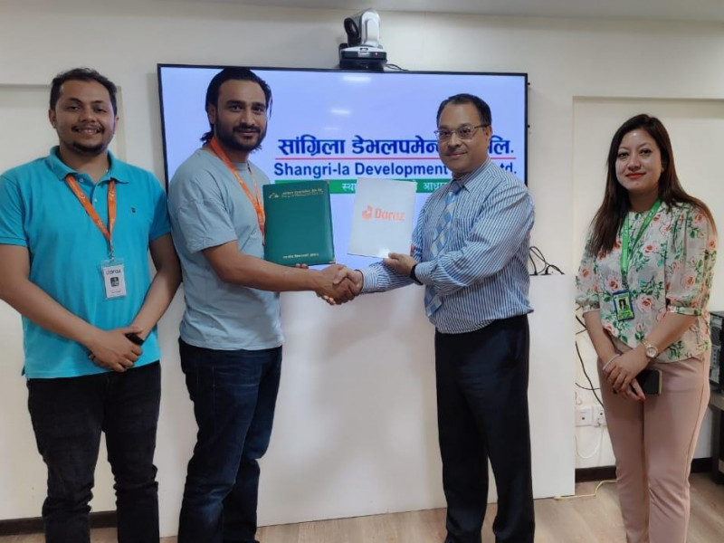सांग्रिला बैंक र दराजबीच अनलाइन सपिङमा छुट दिनेसम्बन्धी सम्झौता